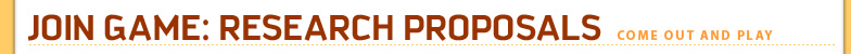 Join Game: Research Proposals